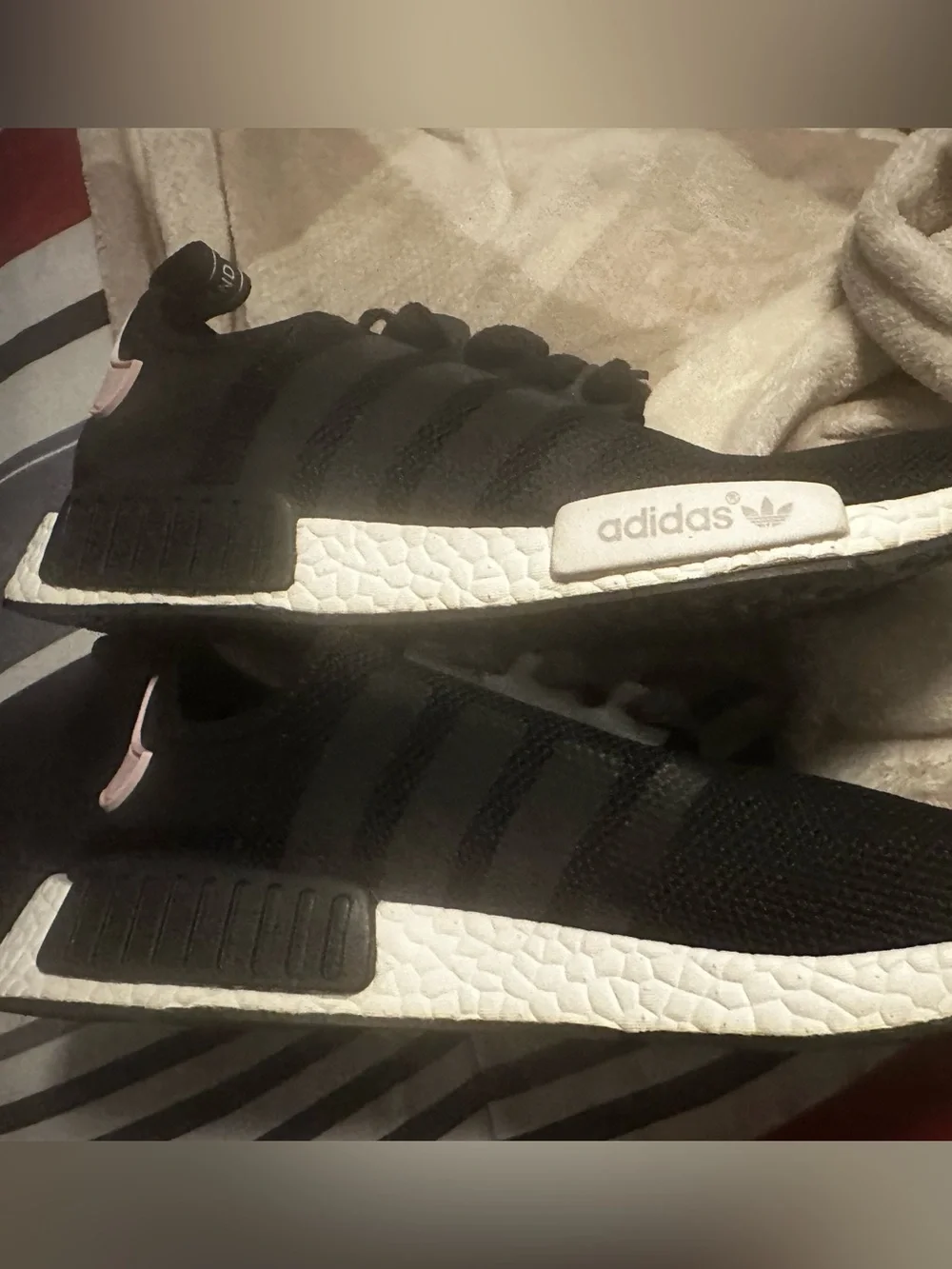 adidas Black Knit NMD R1 with White Midsole